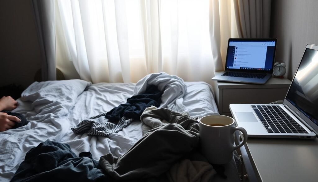 Lifestyle factors contributing to morning fatigue