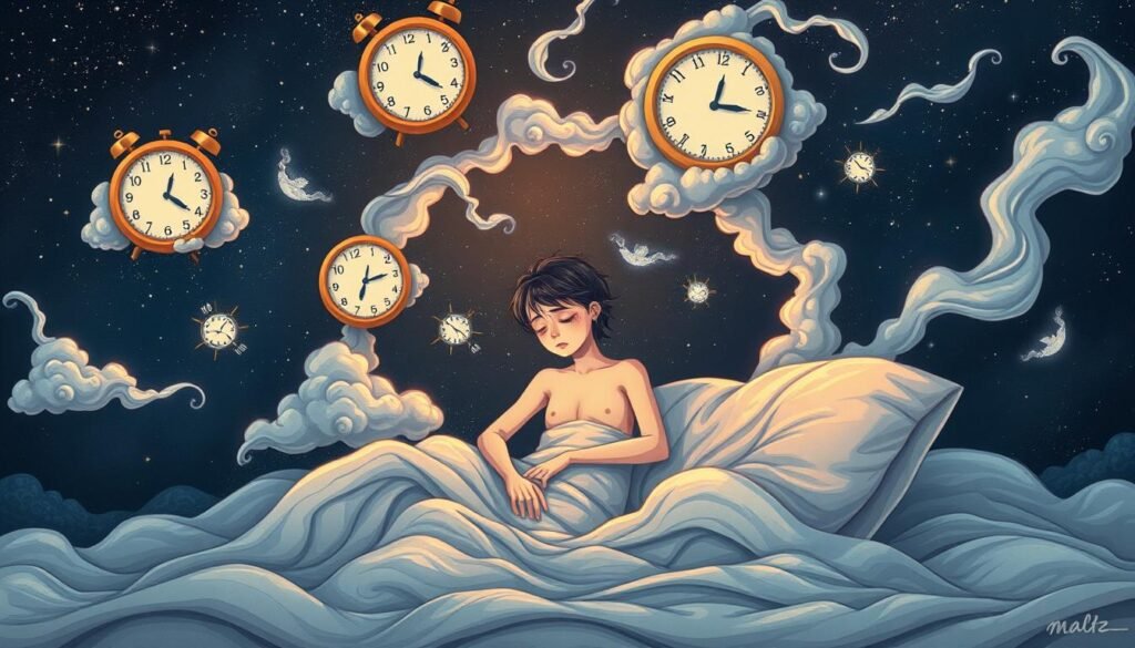too tired to sleep