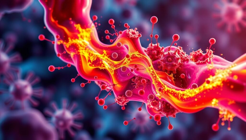 Cortisol levels and immune system response