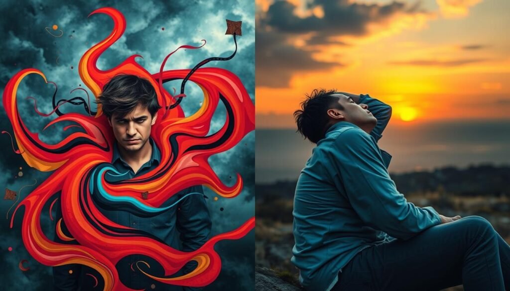 Difference between anxiety and fatigue