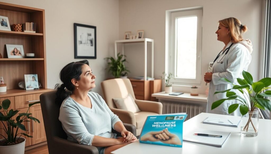 Discuss with doctor about menopause weariness