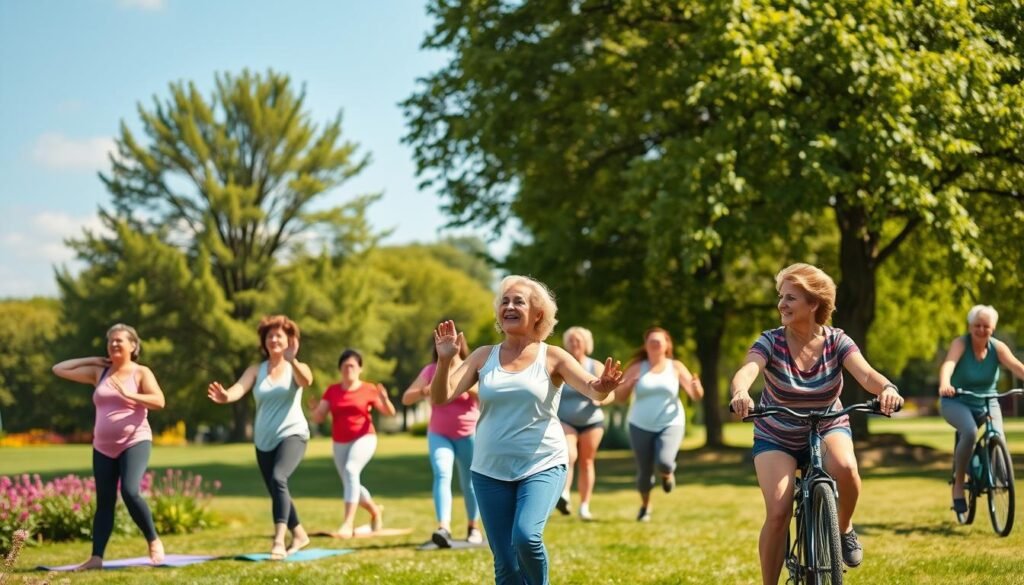 Regular exercise for menopause fatigue