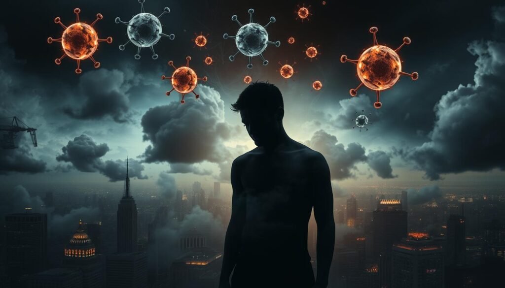 Stress-related hormonal imbalance in adrenal burnout