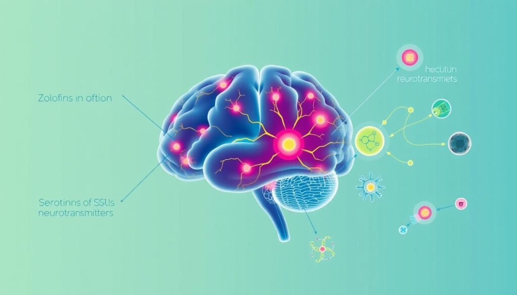 Zoloft mechanism of action in relation to SSRIs and depression