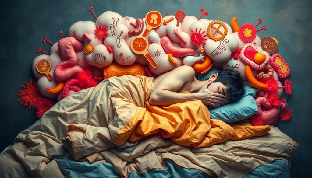 body aches diarrhea, fatigue