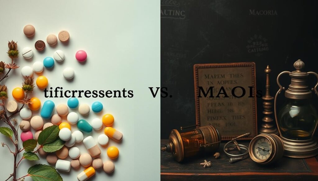 comparison of tricyclic antidepressants and MAOIs