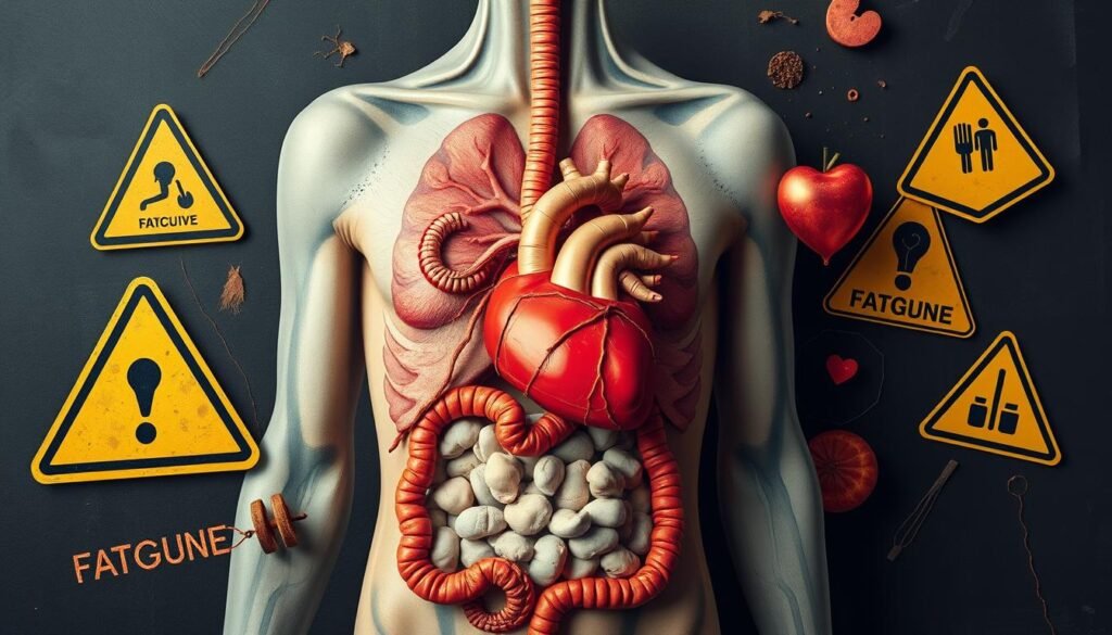 diarrhea chest pain fatigue