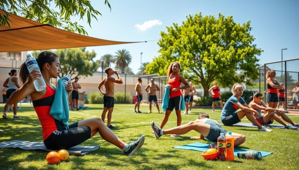 prevention of heat stress in athletes