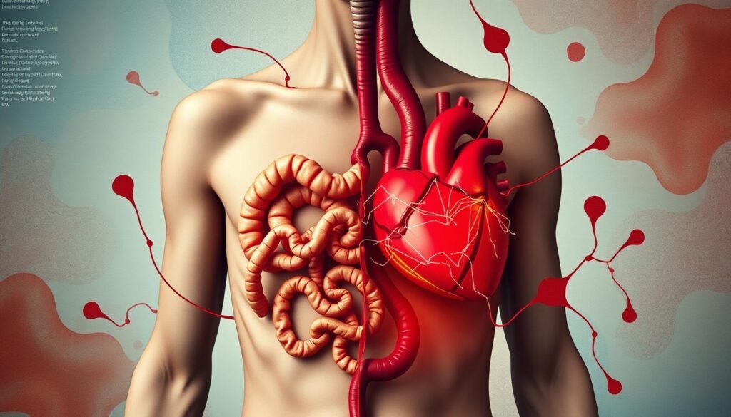 rare conditions linking diarrhea and chest pain