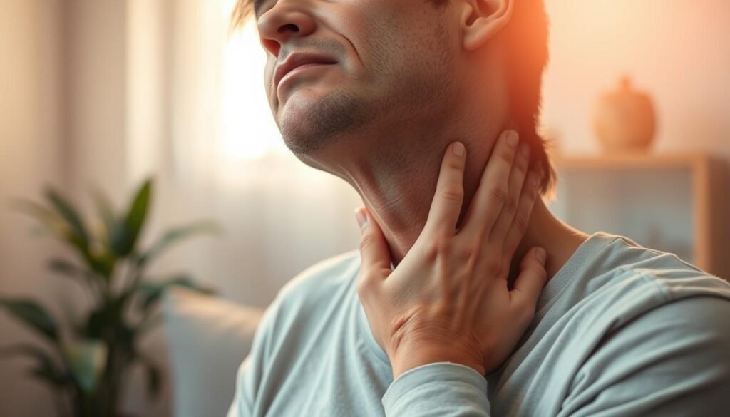 sore neck fatigue muscle weakness