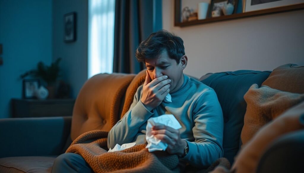 sore throat lower back pain fatigue