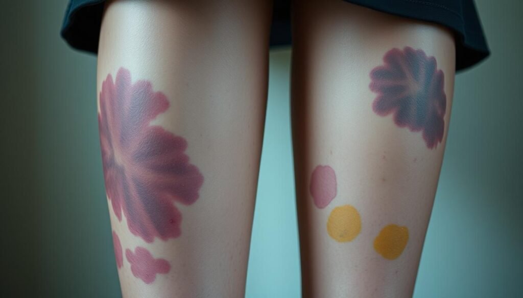 unexplained bruising on legs