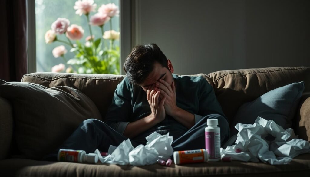 what does allergy fatigue feel like