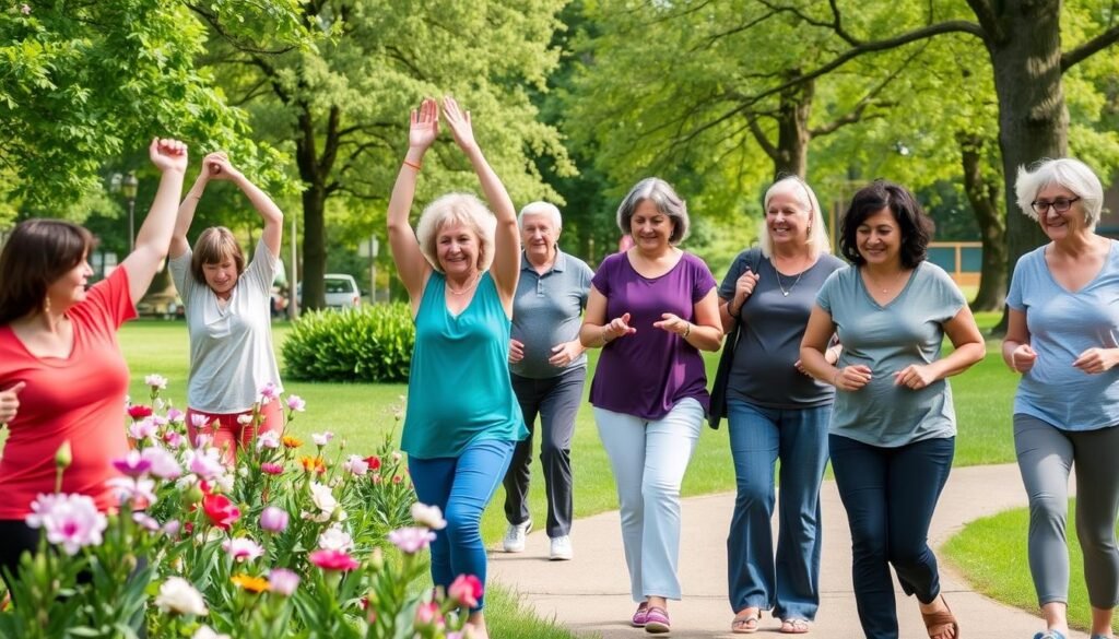 Community support for overcoming leg fatigue