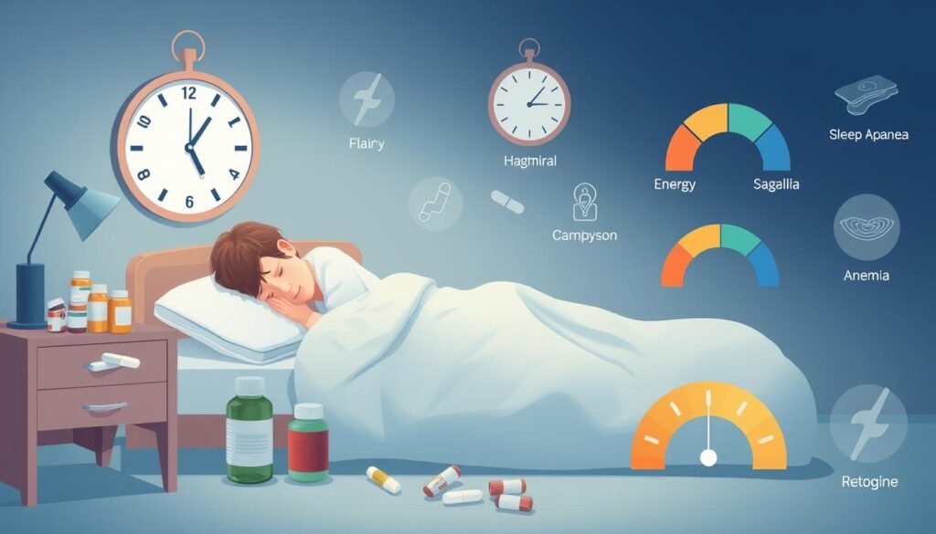 Examples of fatigue-related diagnoses