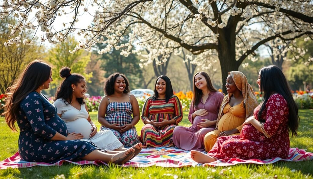 Support networks for expecting mothers