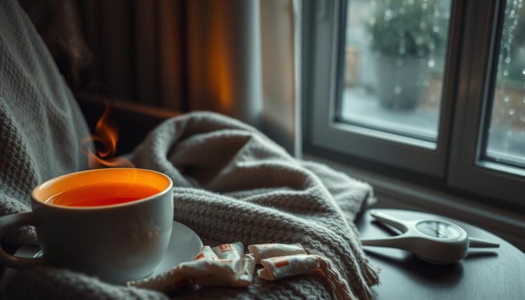 Treating a Sore Throat with Fatigue and Body Aches