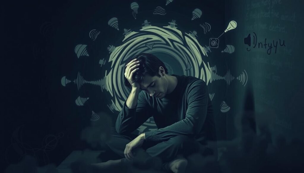 mental exhaustion related to auditory fatigue