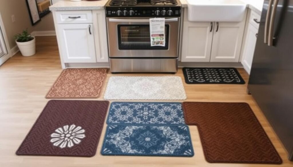 selecting non-slip kitchen floor mats
